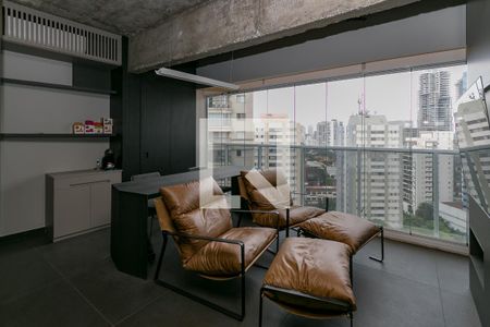 Sala de apartamento à venda com 1 quarto, 48m² em Vila Gertrudes, São Paulo