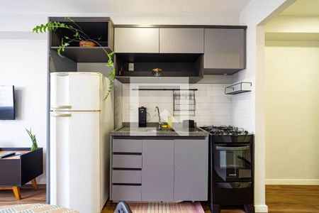 Sala/Cozinha de apartamento para alugar com 1 quarto, 34m² em Bela Vista, São Paulo
