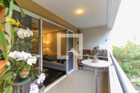 Varanda da Sala de apartamento para alugar com 2 quartos, 99m² em Vila Andrade, São Paulo