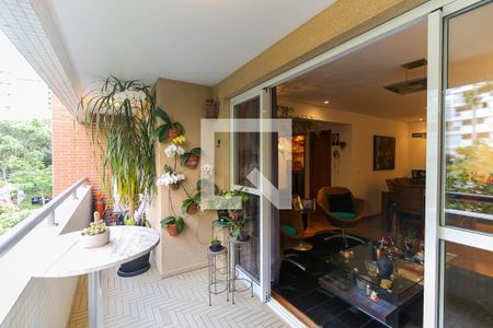 Varanda da Sala de apartamento para alugar com 2 quartos, 99m² em Vila Andrade, São Paulo