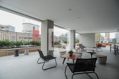 Studio à venda com 26m², 1 quarto e sem vagaChurrasqueira
