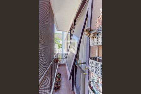 Varanda de apartamento à venda com 1 quarto, 64m² em Humaitá, Rio de Janeiro