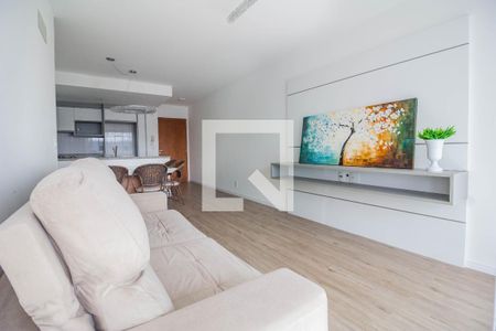 Sala de apartamento para alugar com 2 quartos, 74m² em Barreiros, São José