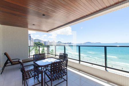 Varanda de apartamento para alugar com 4 quartos, 300m² em Vila Luis Antônio, Guarujá