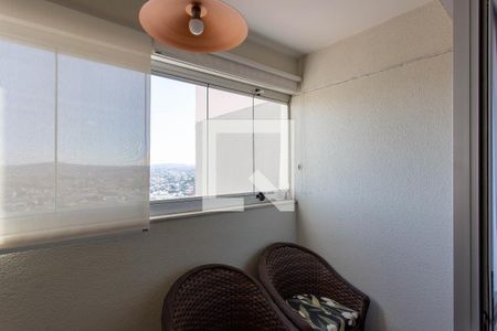 Varanda da Sala de apartamento à venda com 3 quartos, 90m² em Heliópolis, Belo Horizonte