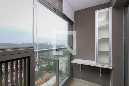 Varanda de kitnet/studio para alugar com 1 quarto, 25m² em Santo Amaro, São Paulo