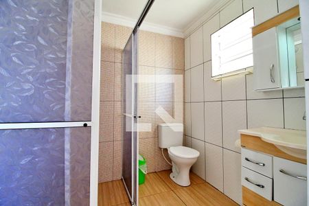 Banheiro da Suíte de casa à venda com 3 quartos, 222m² em Parque Novo Oratório, Santo André