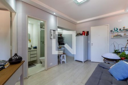Sala de apartamento à venda com 1 quarto, 35m² em Indianópolis, São Paulo