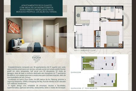 Apartamento à venda com 1 quarto, 30m² em Ouro Preto, Belo Horizonte