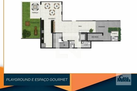 Apartamento à venda com 2 quartos, 53m² em Santa Branca, Belo Horizonte