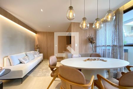 Sala de apartamento à venda com 3 quartos, 84m² em Funcionários, Belo Horizonte