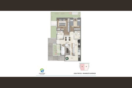 Casa de condomínio à venda com 116m², 3 quartos e 2 vagas