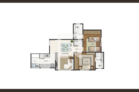 Apartamento à venda com 135m², 3 quartos e 2 vagas