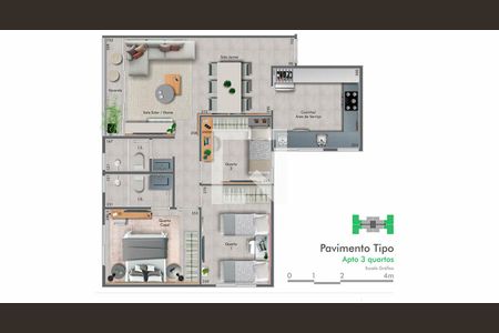 Apartamento à venda com 73m², 3 quartos e 2 vagas