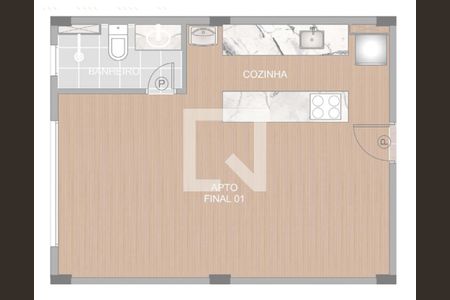 Apartamento à venda com 1 quarto, 27m² em Boa Viagem, Belo Horizonte