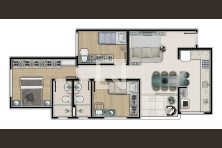 Apartamento à venda com 3 quartos, 150m² em Salgado Filho, Belo Horizonte