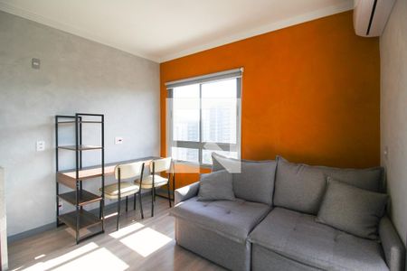 Sala de apartamento à venda com 1 quarto, 36m² em Indianópolis, São Paulo