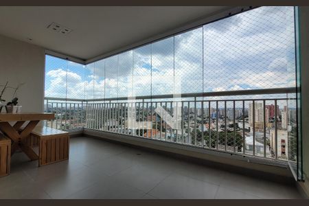 Varanda de apartamento à venda com 2 quartos, 93m² em Vila Valparaiso, Santo André