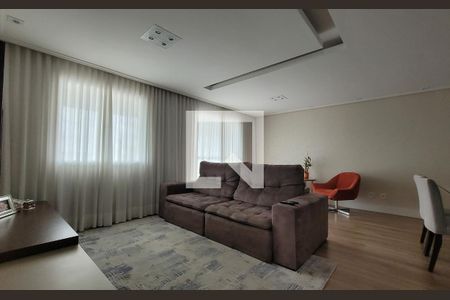 Sala de apartamento à venda com 2 quartos, 93m² em Vila Valparaiso, Santo André
