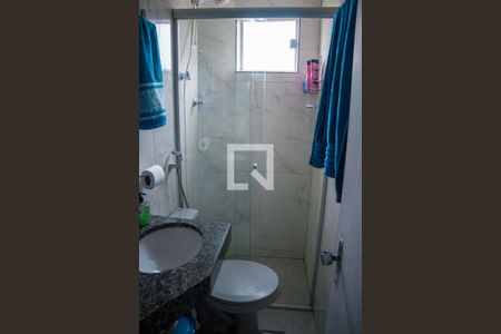 Banheiro de apartamento à venda com 2 quartos, 40m² em Novo Riacho, Contagem