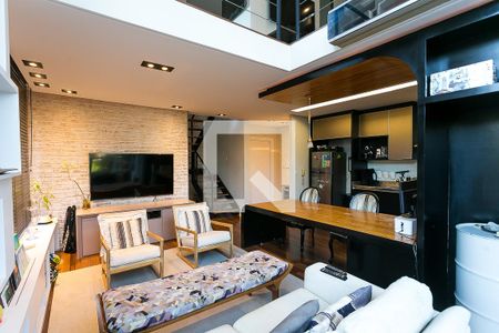 Sala/Cozinha de apartamento à venda com 2 quartos, 104m² em Vila Andrade, São Paulo