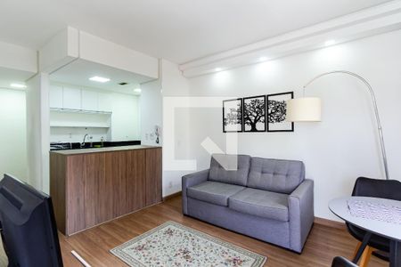 Sala/Cozinha de apartamento para alugar com 1 quarto, 40m² em Moema, São Paulo