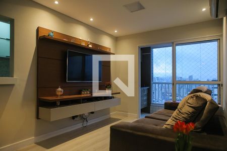 Sala de apartamento para alugar com 2 quartos, 70m² em Encruzilhada, Santos