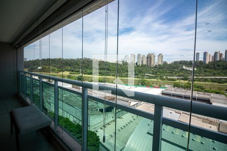 Varanda  de apartamento para alugar com 2 quartos, 138m² em Jardim Caravelas, São Paulo