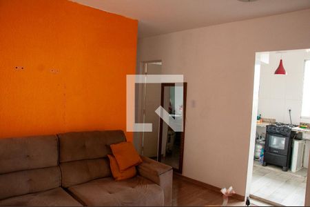 Sala de apartamento à venda com 2 quartos, 55m² em Califórnia, Belo Horizonte
