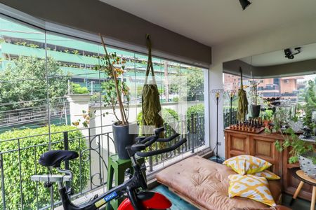 Varanda da Sala de apartamento à venda com 2 quartos, 112m² em Paraíso do Morumbi, São Paulo