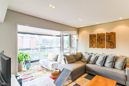 Sala de apartamento à venda com 1 quarto, 72m² em Chácara Santo Antônio (zona Sul), São Paulo