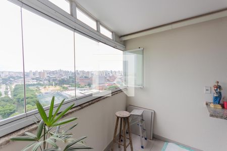 Varanda da Sala de apartamento à venda com 3 quartos, 72m² em Parque Jaçatuba, Santo André