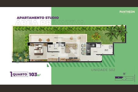 Apartamento à venda com 1 quarto, 103m² em Barro Preto, Belo Horizonte