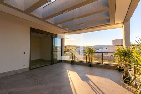 Varanda Suíte 1 de casa de condomínio à venda com 5 quartos, 492m² em Alphaville Lagoa dos Ingleses, Nova Lima