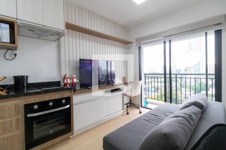 Sala - Cozinha de apartamento à venda com 1 quarto, 32m² em Butantã, São Paulo