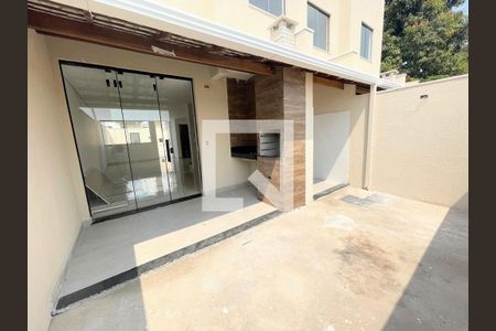 Espaço Gourmet / Área externa de casa à venda com 3 quartos, 98m² em Santa Branca, Belo Horizonte