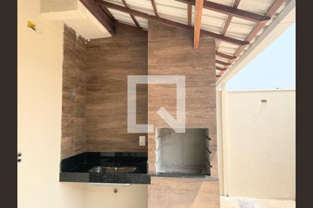 Espaço Gourmet / Área externa de casa à venda com 3 quartos, 98m² em Santa Branca, Belo Horizonte