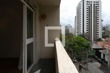 Varanda da Sala de apartamento para alugar com 2 quartos, 105m² em Jardim Paulista, São Paulo