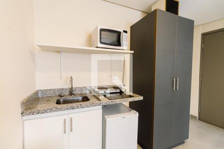 Cozinha de kitnet/studio para alugar com 1 quarto, 35m² em Lapa de Baixo, São Paulo