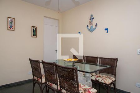 Sala - Jantar de apartamento para alugar com 2 quartos, 75m² em Vila Júlia, Guarujá