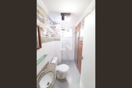 Banheiro social  de apartamento à venda com 2 quartos, 44m² em Santa Amelia, Belo Horizonte