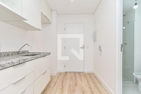Cozinha de kitnet/studio à venda com 1 quarto, 22m² em República, São Paulo