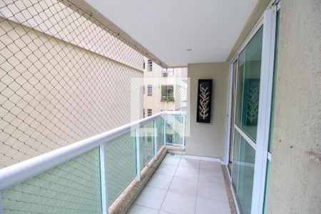 Varanda da Sala de apartamento para alugar com 3 quartos, 110m² em Botafogo, Rio de Janeiro