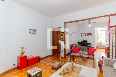 Sala 1 de apartamento para alugar com 3 quartos, 114m² em Laranjeiras, Rio de Janeiro