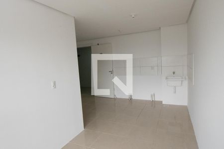 sala - cozinha de kitnet/studio à venda com 2 quartos, 47m² em Primavera, Novo Hamburgo