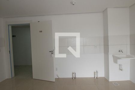 cozinha de kitnet/studio à venda com 2 quartos, 47m² em Primavera, Novo Hamburgo