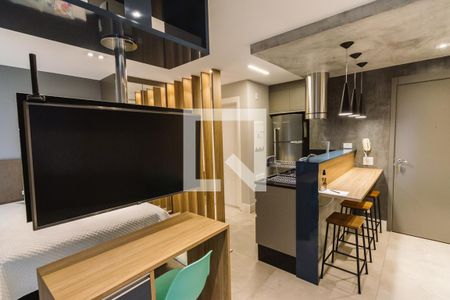 Sala de kitnet/studio para alugar com 1 quarto, 32m² em Perdizes, São Paulo
