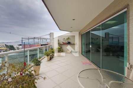 Varanda da Sala de casa à venda com 4 quartos, 360m² em Jardim Guanabara, Rio de Janeiro