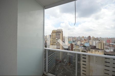 Varanda da Sala de kitnet/studio para alugar com 1 quarto, 22m² em Centro Histórico de São Paulo, São Paulo
