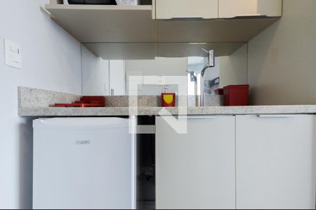 Cozinha de kitnet/studio para alugar com 1 quarto, 22m² em Centro Histórico de São Paulo, São Paulo